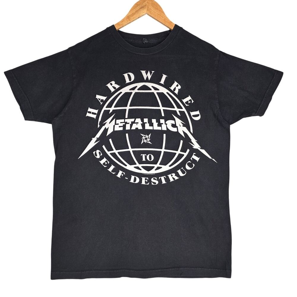METALLICA “HARDWIRED TO SELF‑DESTRUCT” T‑SHIRT – BLACK – MEN'S SIZE M – TULTEX